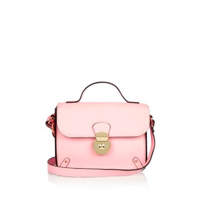 Girls pink cross body handbag
